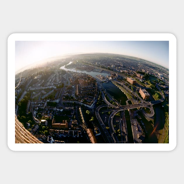 Bristol From The Air. City Skylines Magnet by JonDelorme